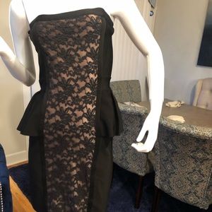 Bebe bandage peplum dress